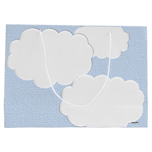 baby shower wolken groot cadeauzakje (Achterkant)