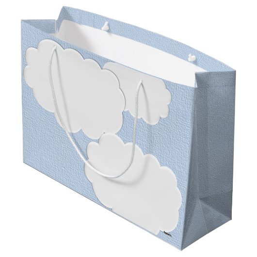 baby shower wolken groot cadeauzakje (Achterkant Gekanteld)