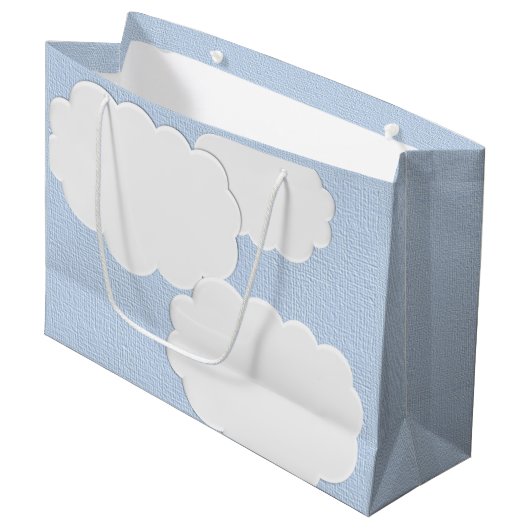 baby shower wolken groot cadeauzakje (Voorkant Gekanteld)