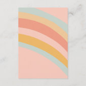 BABY SHOWER Wolken Rainbow Schattigee aangepaste Q Informatiekaartje (Achterkant)