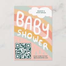 BABY SHOWER Wolken Rainbow Schattigee aangepaste Q