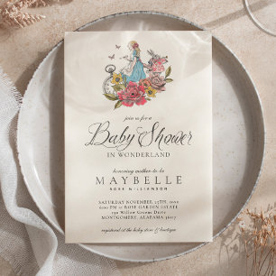 Baby shower Wonderland  Alice in Wonderland Kaart