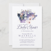 Baby shower Wonderland Magical Alice in Wonderland Kaart (Voorkant)