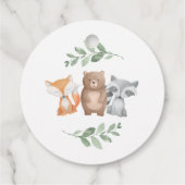 Baby shower Woodland Animals Hartelijk dank Bedankjes Labels (Achterkant)