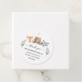 Baby shower Woodland Animals Hartelijk dank Bedankjes Labels (In situ)