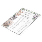 Baby shower Woodland Animals passen aan de game aa Notitieblok (Schuin)