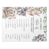 Baby shower Woodland Animals passen aan de game aa Notitieblok (Voorkant)
