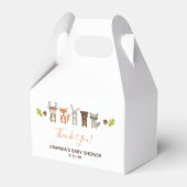 Baby shower Woodland Bedankdoosjes (Voorkant Zijde)