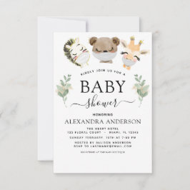 Baby shower Woodland Eucalyptus groen Kaart