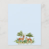 Baby shower Woodland Forest Animals Jongensuitnodi (Achterkant)