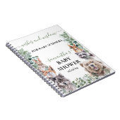 Baby shower Woodland Forest Animals Wisdom Notitieboek (Rechterzijde)