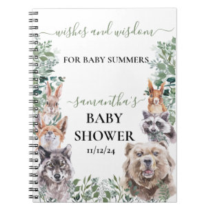 Baby shower Woodland Forest Animals Wisdom Notitieboek