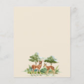 Baby shower Woodland Forest Deer Invitation (Achterkant)