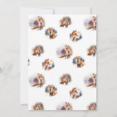 Baby shower Woodland | Fox-Baby shower Kaart (Achterkant)