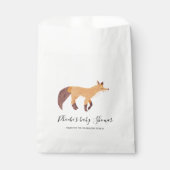 Baby shower Woodland Fox Custom Bedankzakje (Voorkant)