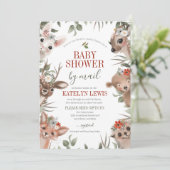 Baby shower Woodland Greenery per Mail Kaart (Staand voorkant)