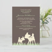 Baby shower Woodland Kaart (Staand voorkant)