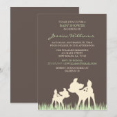 Baby shower Woodland Kaart (Voorkant / Achterkant)