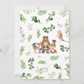 Baby shower Woodland Kaart (Achterkant)