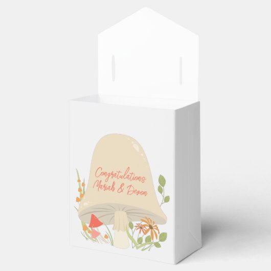 Baby shower Woodland Mushroom Bedankdoosjes (Geopend)