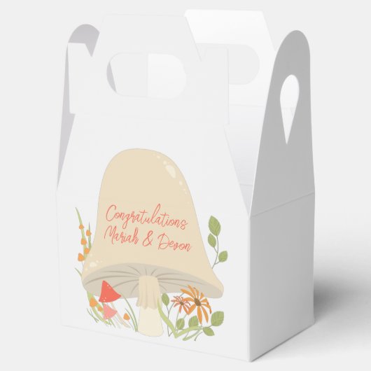 Baby shower Woodland Mushroom Bedankdoosjes (Geopend)