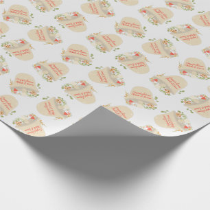 Baby shower Woodland Mushroom Cadeaupapier