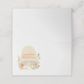 Baby shower Woodland Mushroom Plaatskaartje (Buitenkant ongevouwen)