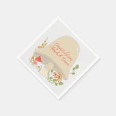 Baby shower Woodland Mushroom Servet (Hoek)