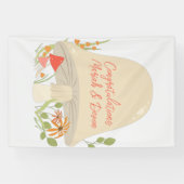 Baby shower Woodland Mushroom Spandoek (Horizontaal)