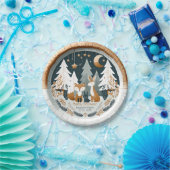 Baby shower Woodland Papieren Bordje (Feest)