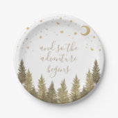 Baby shower Woodland Papieren Bordje (Voorkant)