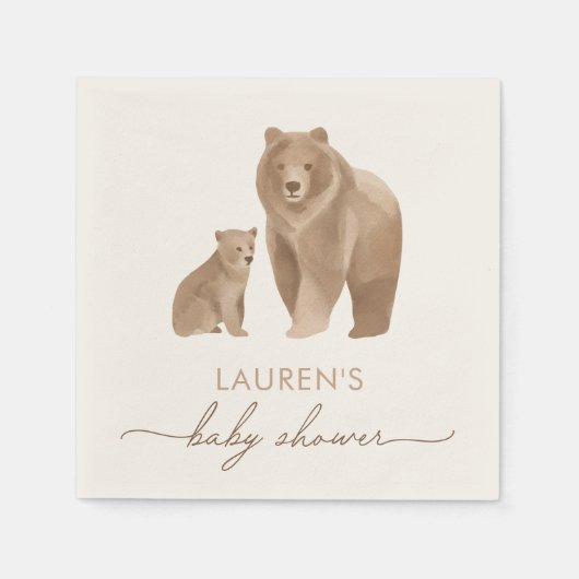 Baby shower Woodland Servet (Voorkant)