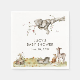 Baby shower Woodland Servet