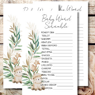 Baby Shower Woordzoekopdracht Sweet Little Lamb Gr