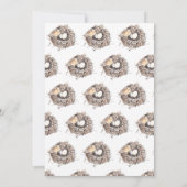 Baby Shower Woordzoekspel Kaart (Achterkant)