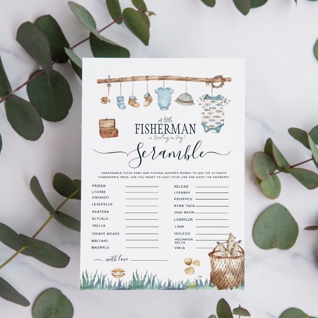 Baby shower Word Scramble Reel Leuk Gevist spel (Creator heeft geüpload)