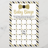Baby shower Word Search, Bow Stropdas Flyer (Voorkant)