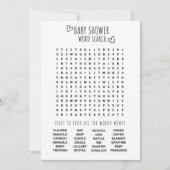 Baby shower Word Search Fun Kaart (Voorkant)