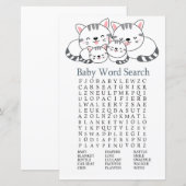 Baby shower Word Search Game (Voorkant / Achterkant)