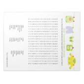 Baby shower Word Search Notitieblok (Neutraal) (Voorkant)