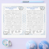 Baby Shower word search Spanish Flyer (Enkel)