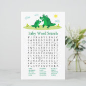 Baby shower Word-zoekspel met automatische alligat (Staand voorkant)
