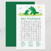 Baby shower Word-zoekspel met automatische alligat (Voorkant / Achterkant)
