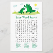 Baby shower Word-zoekspel met automatische alligat (Voorkant)