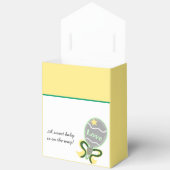 Baby shower Yellow Green Rattle Bedankdoosjes (Open)