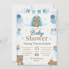 Baby Shower Zachte Leven Esthetisch Ontwerp Kaart