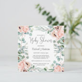 Baby shower Zachte Waterverf Kaart (Staand voorkant)