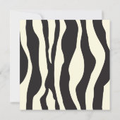 Baby shower Zebra Print Kaart (Achterkant)