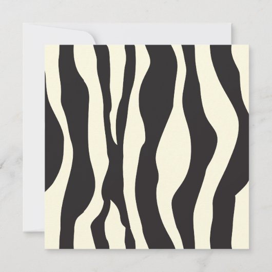 Baby shower Zebra Print Kaart (Achterkant)