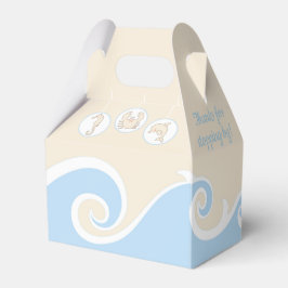 Baby shower Zee mobiele draagtas Bedankdoosjes